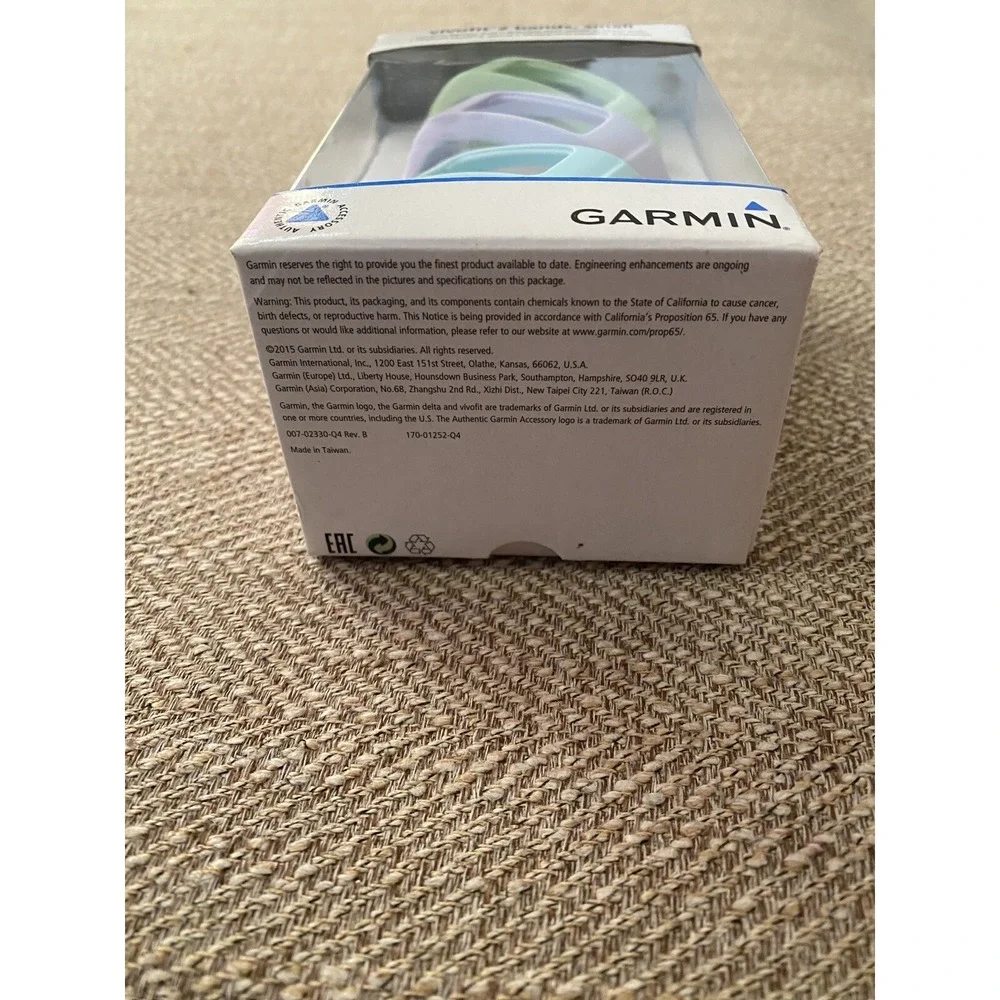 NEW Garmin Vivofit 2 Replacement Bands 3 Pack Size Small Lavender Green Blue New